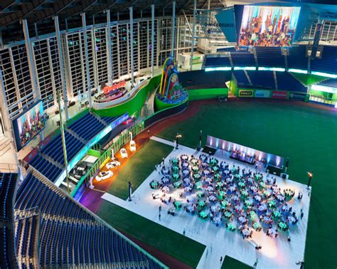 Baseball Themed Bar Mitzvah, Wedding or Celebration - Marlins Park in ...