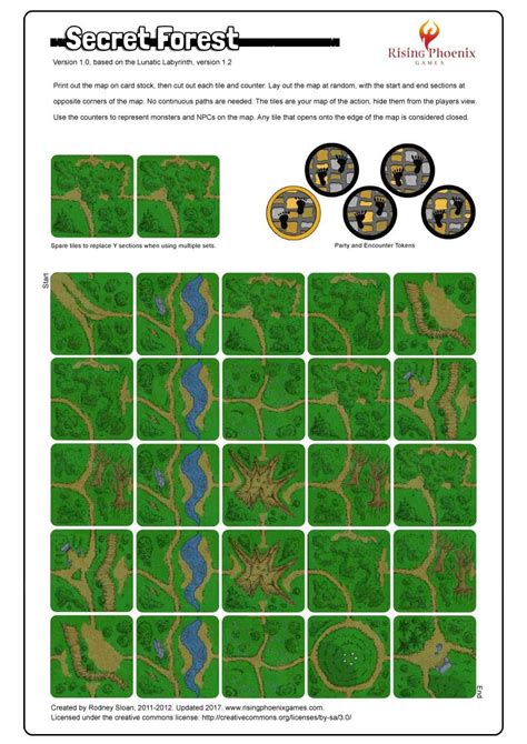 Secret Forest-Random Forest Map Generator - Rising Phoenix Games | Solo ...