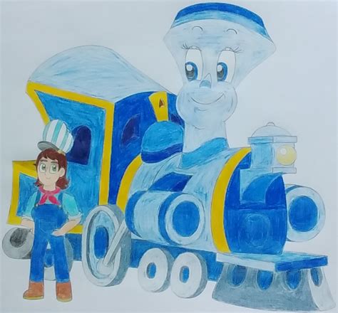 Acutie the Engineer and her Train Tillie by 99f5 on DeviantArt