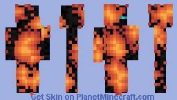 Fire Elemental Minecraft Skin