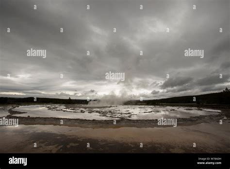 Great Fountain Geyser Stock Photo - Alamy