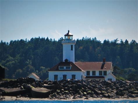 Point Wilson Lighthouse Fort Worden Port Townsend from Water 2 - 2 Travel Dads