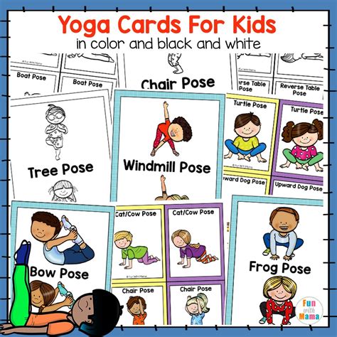 Yoga Cards for Kids - Great for Brain Breaks - Fun with Mama