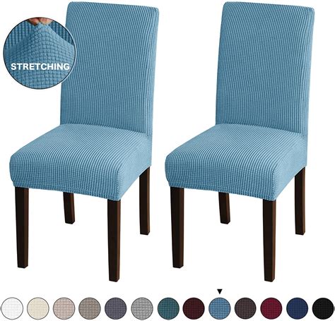 Amerteer 2 Pack Dining Room Chair Slipcovers Dining Chair Covers ...