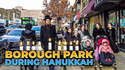 Walking Jewish Community of Borough Park, Brooklyn during Hanukkah 2021 ...