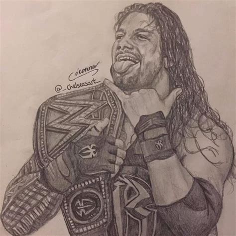 Roman Reigns Cartoon Drawing - Xenian Wallpaper