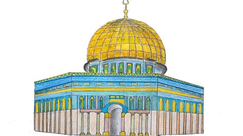 How To Draw Masjid Al Aqsa