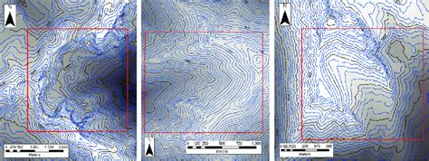 Examples of possible model misidentified cirques. Left: Large composite... | Download Scientific ...