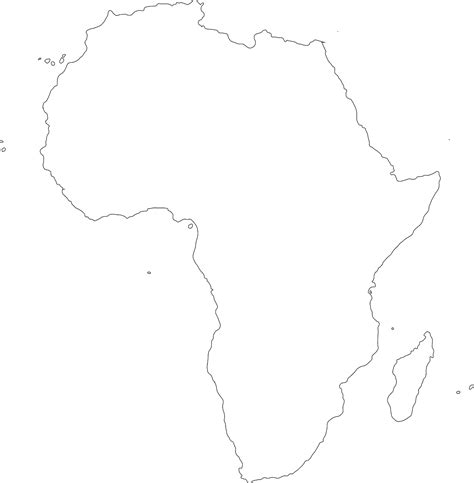 Africa Outline Map Pdf Map Of Africa Silhouette At Getdrawings Free For | My XXX Hot Girl