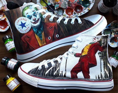 Joker Movie Converse Custom Schuhe Handbemalte Schuhe Joaquin Phoenix - Etsy.de