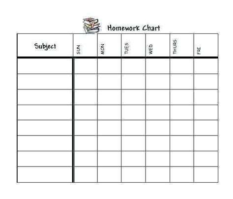 High School Homework Planner Template - Cards Design Templates