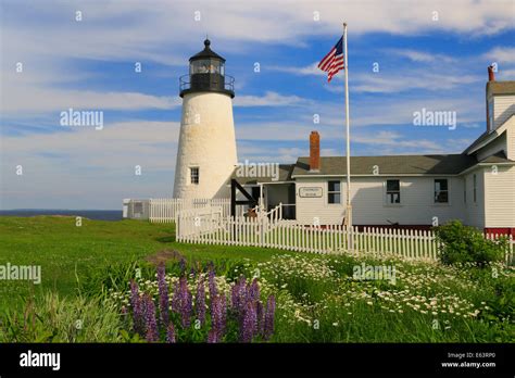 Pemaquid Point, Lighthouse, Pemaquid Lighthouse Park, New Harbor, Maine ...