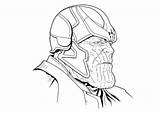 Thanos Skin From Fortnite Coloring Page Printable  Home sketch template