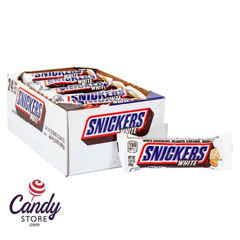 Snickers White Chocolate Bars 24ct - CandyStore.com