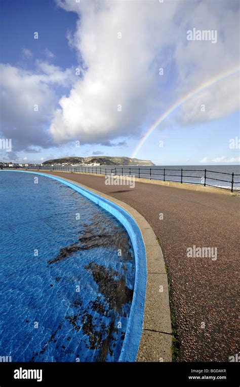 Llandudno promenade North Wales Stock Photo - Alamy