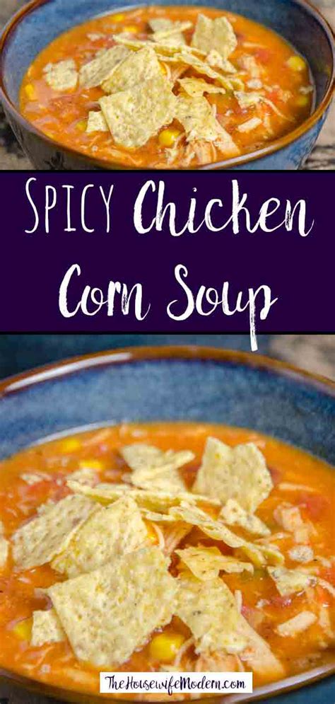 Spicy Chicken Corn Soup