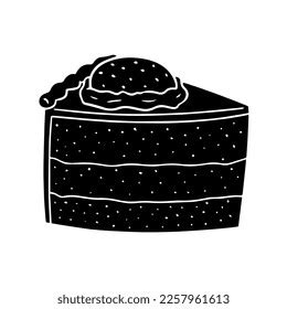 Cake Slice Vector Cake Slice Logo Stock Vector (Royalty Free ...