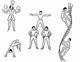 Acrobat Coloring Page sketch template