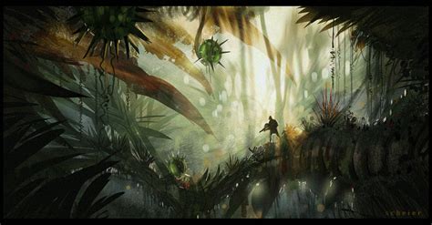 alien_jungle_2.png 911×475 pixels | Concept art world, Concept art, Art