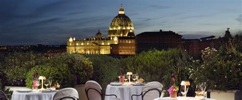 Terrazza Les Etoiles Restaurant Rooftop Bar overlooking St.Peter's