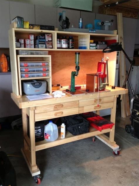 This is a Harbor Freight woodworking bench I had purchased in 2020 | Reloading bench, Garage ...