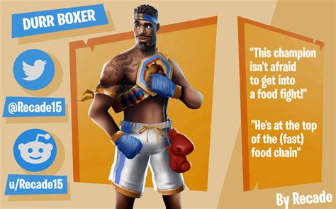 Fortnite Skin Concept - Durr Boxer Skin - Fortnite Insider