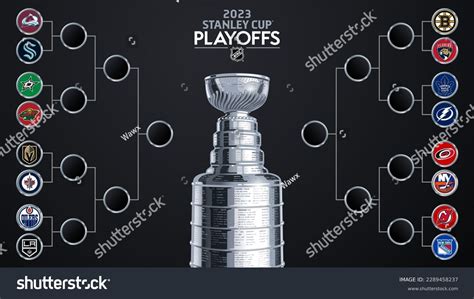 Vector Grid 2023 Nhl Playoff Stage Stock Vector (Royalty Free ...