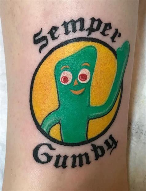 Semper Gumby (very fresh) Rich Cosgrove Inka Dinka Doo Tattoo Pittsburgh PA | Tattoos, Semper ...