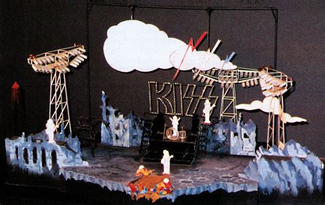 The original stage design for the Destroyer Tour (1976). | Vintage kiss, Hot band, Blue print