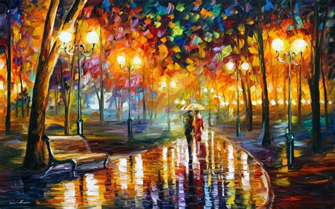 Rain's Rustle by Leonid Afremov by Leonidafremov on DeviantArt