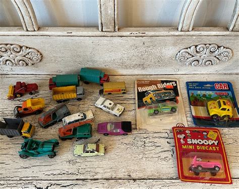 Lot of Vintage 1960s-1970s Diecast Matchbox Cars Assorted Brands Well ...