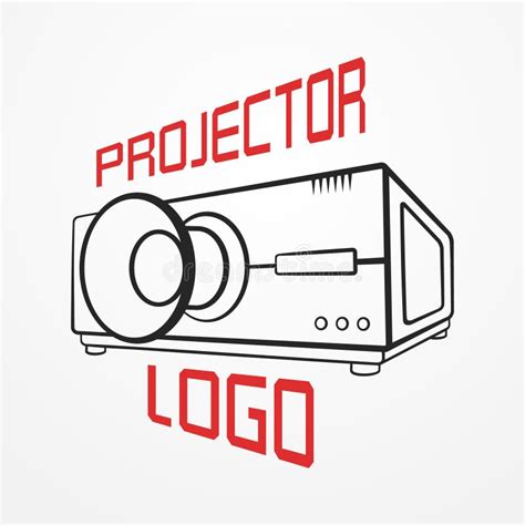 Projector line logo stock illustration. Illustration of logo - 76485046