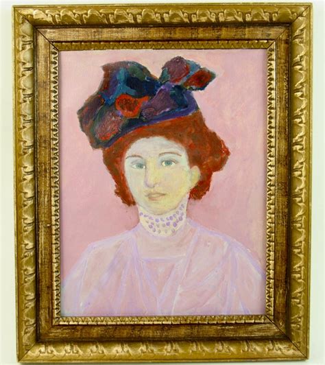 Impressionist Lady Portrait Painting For Sale at 1stdibs