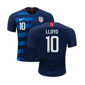 Nike Youth USA Carli Lloyd #10 Soccer Jersey (Away 18/19) @ SoccerEvolution