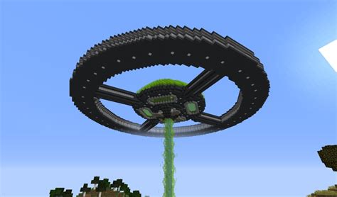 A giant ufo I built in my survival world. : Minecraft