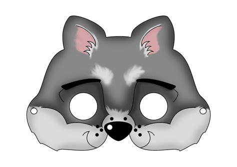 Free Printable Carnival Masks For Kids - Free Printable Wolf Face Mask | Free Printable A to Z