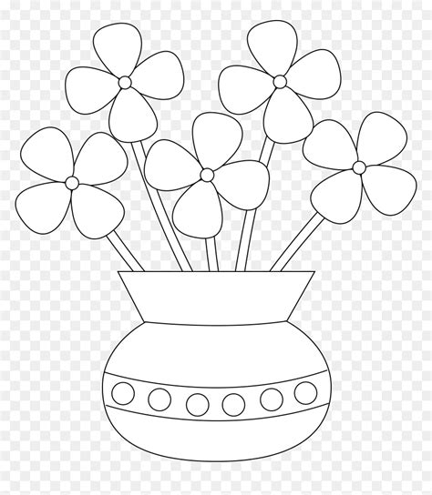 How To Draw A Flower Vase Easy Step By | Best Flower Site