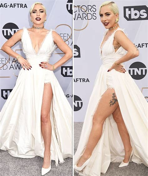 Lady Gaga flashes EVERYTHING in plunging gown at SAG Awards 2019 | Celebrity News | Showbiz & TV ...