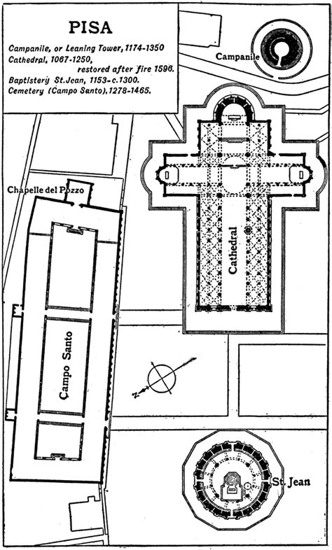 Plan of the Campanile de Pisa, 1068–1509 | ClipArt ETC