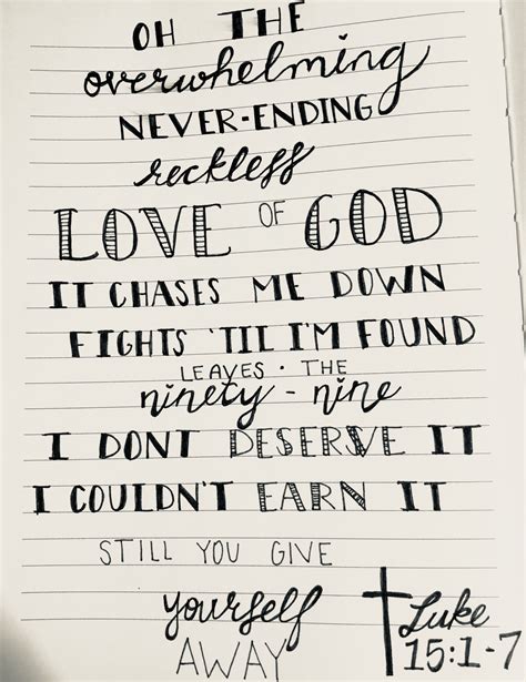 Cory Asbury - Reckless Love | Christian song quotes, Christian song ...