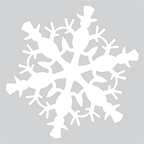 Snowflake Paper Cut Out Templates