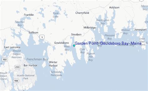 Garden Point, Gouldsboro Bay, Maine Tide Station Location Guide