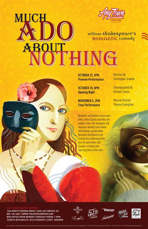 Much Ado About Nothing Poster | Theatre Artwork & Promotional Material by Subplot Studio ...