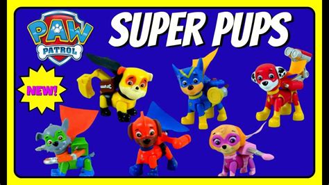 Paw Patrol Super Pups! NEW 2016 Paw Patrol Super Pups Rubble, Marshall, Skye, Chase, Zuma, Rocky ...