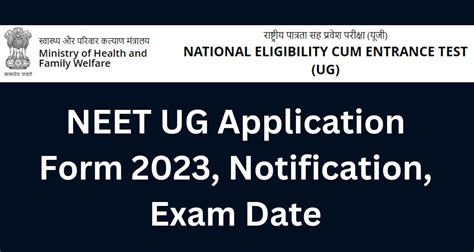 Neet 2023 Application Form Last Date - Printable Forms Free Online