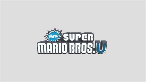 New Super Mario Bros. U Logo - 3D model by KartMakerU (@KartMakerBrosU) [fb9a67d] - Sketchfab