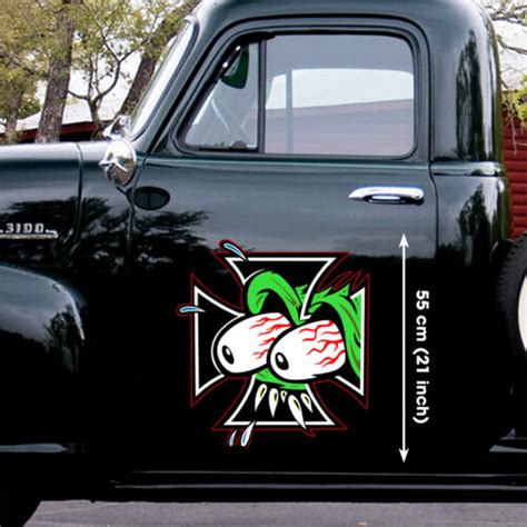 Rat Fink Hot Rod Monster Truck Window Stickers For Guys - Dingmun