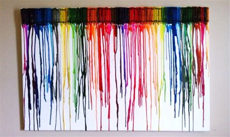 ART had to try it; melting crayons