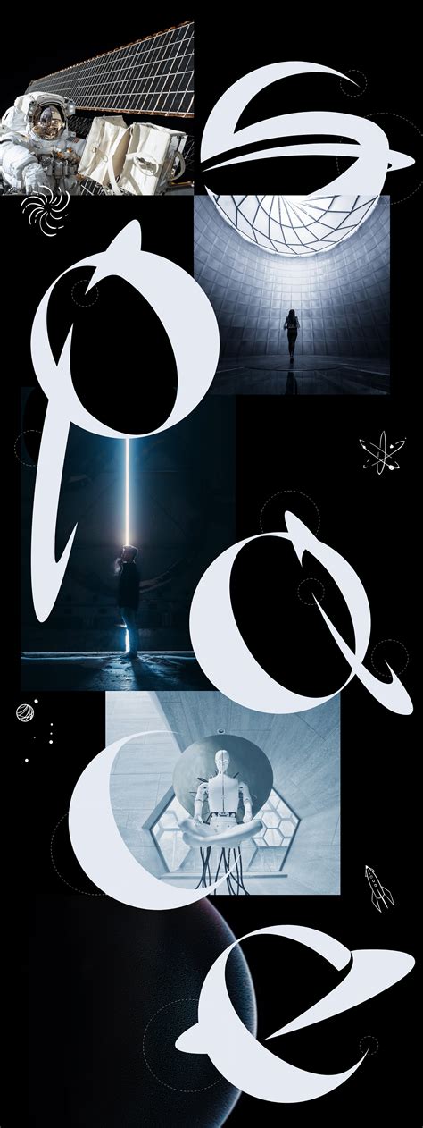 Space Typography on Behance