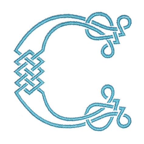 Celtic Knots Font Monogram Embroidery Font Alphabet Letters - Etsy